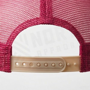 Pink 6-Panel Trucker Cap Mesh Fabric Adjustable Brim Unisex Casual <b>Hat</b> Spring <b>Summer</b> Style - Product Image 6