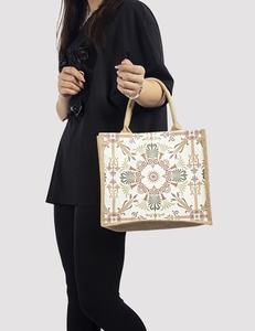 Bolsa de Yute Resistente con Asas, Ecológica y Reutilizable para Compras en Tiendas Minoristas - Product Image 3