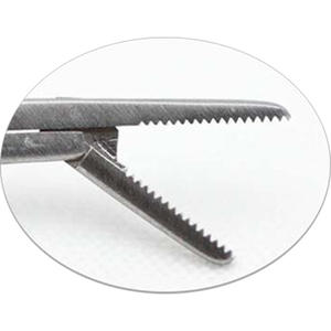 Micro-pinces en acier inoxydable pour nettoyage auriculaire, instruments chirurgicaux ORL manuels, type alligator/crocodile, certifiés CE - Product Image 5