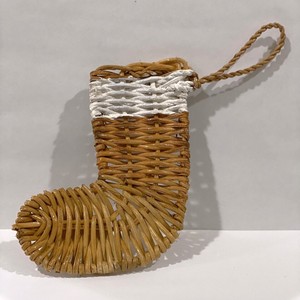 Décorations de Noël, mini chaussettes en rotin, ornements en gros, autres décorations - Product Image 1