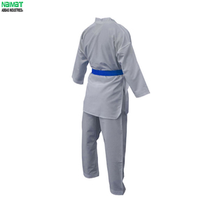 Uniforme de Taekwondo NAIMAT para Niños, Dobok de Algodón Blanco con Cinturón Azul, Corte Regular, Ropa Duradera para Artes Marciales - Product Image 4