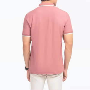 เสื้อโปโลชายขายส่ง ผ้าถักระบายอากาศ คอตั้ง ทรงเข้ารูป ออกแบบโลโก้ปักเองได้ รับผลิตแบบ OEM - Product Image 6
