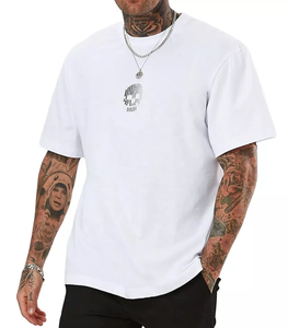 T-shirts vierges pour hommes en gros, 100 % coton, coupe oversize, respirants, prix abordables, commandes en gros - Product Image 3