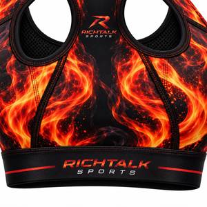 <b>Low</b> Price Best Selling Women High Support Racerback Sublimation Gym <b>Bra</b> Front Quick Dry Breathable Spandex/Nylon Wholesale High - Product Image 4