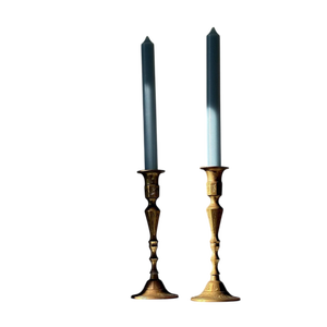 Christmas Tree Metal Candle <b>Holder</b> with <b>Glass</b> Bronze <b>Candlestick</b> Stand Holiday Home Decor Staggered Height Taper Stands - Product Image 1