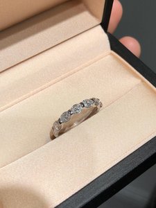 Moissanite Oval Cut Diamond Promise Half Band <b>Ring</b> For Women's original 925 Silver For Wedding Surprise Gift For Lovers - Product Image 4