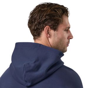 Sweat à capuche décontracté en molleton bleu marine pour homme, à manches longues, style streetwear, idéal pour l'hiver et les activités sportives - Product Image 3