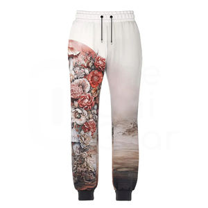 Fábrica OEM al por mayor Joggers pantalones de los hombres rectos curvos rayas a granel poliéster Bottoms logotipo personalizado impresión bajo MOQ proveedor - Product Image 1