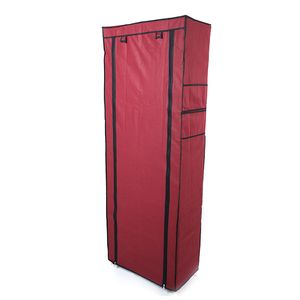 Elegante Scarpiera a 9 Scomparti in Tessuto Non Tessuto Rosso Vino, Salvaspazio - Product Image 1
