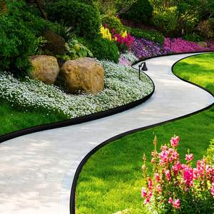 Kit de Borde para Jardín sin Excavación de 66 Pies, Negro, 2 Pulgadas Borde de Jardín Alto de Plástico con 120 Estacas para Césped y Suministros de Jardinería - Product Image 5