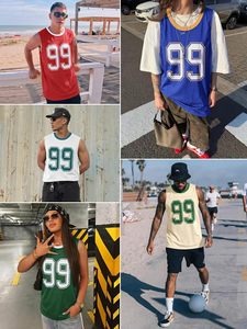 เสื้อกล้ามตาข่ายสไตล์บาสเก็ตบอลสำหรับผู้ชายแบบกำหนดเอง เสื้อแขนกุดลายกราฟิก รับผลิตตามสั่ง ขายส่งจำนวนมาก - Product Image 5