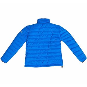เสื้อโค้ทขนเป็ดผู้ชายสีน้ำเงินแบบคอตั้ง ซิปปิด ทรงลำลอง สีพื้น ผ้าโพลีเอสเตอร์ ทรงปกติ  ตามสั่ง ผลิตตามความต้องการสูงสุด - Product Image 6