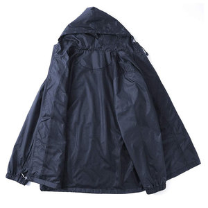 Chaqueta Cortavientos Ligera con Capucha, Informal, de Nailon, con Cierre, para Hombre, con Diseño Moderno y Cómodo, Resistente al Viento - Product Image 3