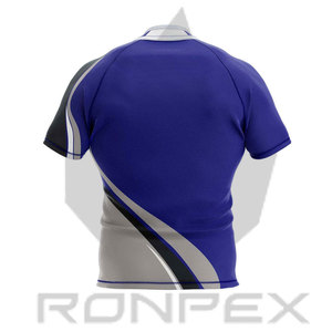 เสื้อกีฬา 100% โพลีเอสเตอร์ เสื้อรักบี้ขายดี คุณภาพพรีเมียม ระบายอากาศได้ดี สำหรับผู้ใหญ่ - Product Image 2