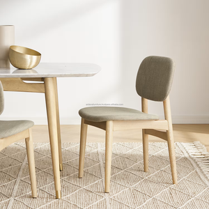 Juego de Comedor Escandinavo Moderno de 6 Piezas, Mesa de Madera, Sillas con Respaldo Sólido, Muebles Duraderos para el Hogar - Product Image 5