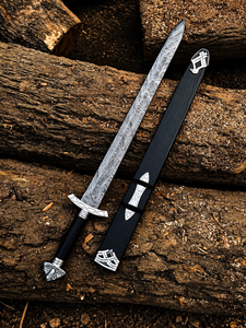 Espada Vikinga de Acero de Damasco Forjada a Mano |   Espada del Hombre del Norte |   Espada Nórdica Medieval Hecha a Mano |   Regalo para Él - Product Image 3