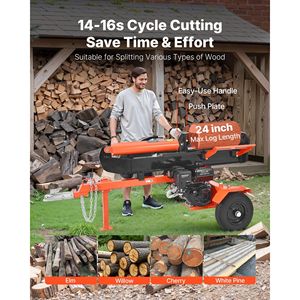 Rajadora de Leña de 30 Toneladas con Retorno Automático, Modo Vertical y Horizontal, Accionada por Fuego, Acoplador de Bola de 2 Pulgadas, Motor de 306 CC, Maquinaria Forestal para Troncos - Product Image 4