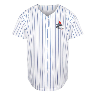 Camiseta de Béisbol al por Mayor, Camiseta de Softbol que Absorbe la Humedad, Camiseta de Béisbol Ecológica, Camiseta de Béisbol con Botones y Rayas - Product Image 4