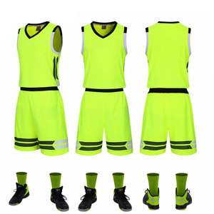 Basketball Set Uniforms Kits Men Women College Jerseys Sports Suits Breathable Moisture-Wicking Anti-Bacterial 100% Polyester - Product Image 1