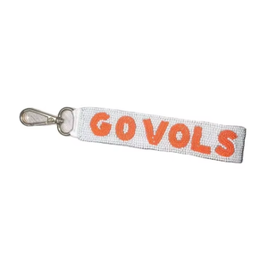 Custom <b>Name</b> Eco-Friendly Handmade Durable Beaded Hook Wristlet Keychain with Personalized Text Strap - Product Image 3
