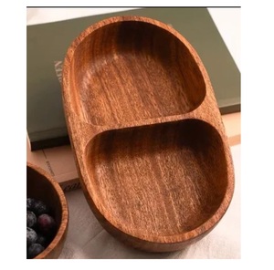 Bandeja Decorativa de Madera Ecológica de Dos Secciones, Moderna, con Diseño Escénico, para Hostelería - Product Image 5