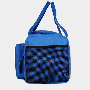 Blue Gym Duffel <b>Bag</b> with Adjustable Strap Large Capacity Polyester Casual Style Zipper Closure Unisex Fitness <b>Bag</b> - Product Image 5