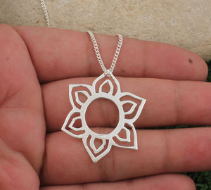 Collier pendentif minimaliste vintage en argent sterling 925 plaqué platine, unisexe, simple, délicat, géométrique, petit bijou uni - Product Image 3