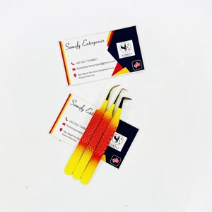 Pinzas Profesionales de Acero Inoxidable Antiestáticas de 10 mm con Puntas Doradas, Herramientas de Maquillaje para Volumen de Pestañas, Kit de Extensión de Pestañas - Product Image 6