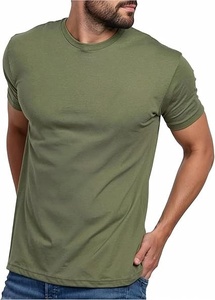 High Quality <b>Ring</b> Spun Cotton T Shirt Classic Fit Custom Screen Print Embroidery Plain Blank Apparel Wholesale Manufacturer OEM - Product Image 2