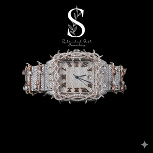 Nuevo Reloj de Diamantes VVS Moissanite, Reloj Clásico de Lujo Hip Hop, Reloj Mecánico Automático Thorns para Hombre - Product Image 1