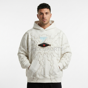 Sweat à capuche brodé personnalisé 2026, 100% coton, sweat à capuche de qualité supérieure pour un usage décontracté et streetwear, unisexe, chez ZABEX SPORTS - Product Image 6