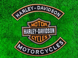 Juego de parches para motociclistas Harley Davidson – Diseño de escudo termoadhesivo para chaquetas y chalecos - Product Image 2