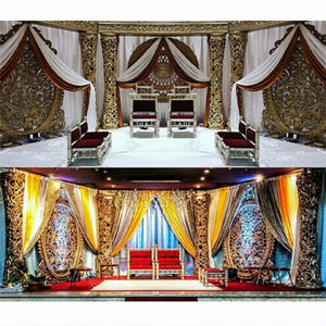 Mandap Abierto Estilo Fiji Dilwada para Decoración de Bodas Reales, Mandap Dorado para Eventos en Australia - Product Image 1