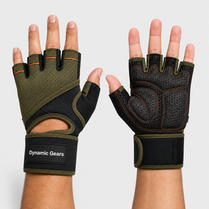 Performance Cross Fit <b>Weight</b> Lifting Bodybuilding Neoprene Fingerless for Closure Anti-Slip Palm Protector Unisex - Product Image 6