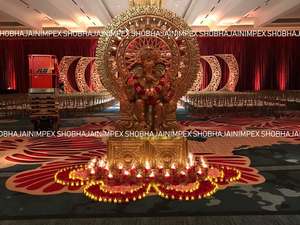 Estatua de Ganesha de Madera 3D, Decoraciones de Boda, Diseño Moderno y Lujoso, Estatuilla Elegante con un Toque Intrincado para un Día Especial - Product Image 3