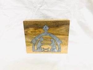 Meilleure qualité Santa Figurine en bois Scène de la Nativité de Noël Sainte Famille Religieux - Product Image 3