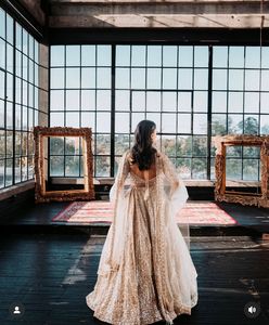 Lehenga Choli en soie à sequins, tenue de mariage indienne et pakistanaise, longueur au sol, séchage rapide, vêtements ethniques pour femmes - Product Image 6