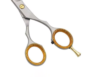 Ciseaux de coiffure professionnels en acier inoxydable, outils de barbier, ciseaux de coupe de cheveux à lame tranchante, manche moyen, vente directe usine - Product Image 4