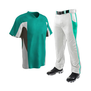 Uniformes de baseball à manches courtes respirants imprimés par sublimation personnalisés pour hommes - Nouveau design tendance, coupe ajustée pour adultes - Product Image 4
