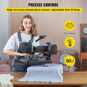 Pressa a Caldo Digitale per Sublimazione su T-Shirt 12 X 15 Pollici, Riscaldamento Rapido, Rotazione a 360° per Sublimazione - Product Image 4