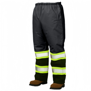 Enhanced Visibility Men's Workwear <b>Pants</b> Anti-Static <b>Thermal</b> Safety Trousers for Rain Outdoor Activities - Product Image 4
