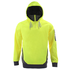 Sudadera con Capucha de Seguridad Reflectante de Alta Visibilidad Certificada para Invierno, Personalizada, para Hombre, Sudadera de Forro Polar para Invierno, Ropa de Trabajo con Protección Facial - Product Image 6