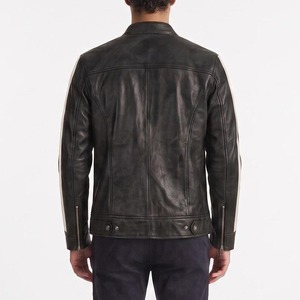 Veste Leon Kennedy Vendetta, Veste en cuir Resident Evil Vendetta, Veste de cosplay Leon S Kennedy, Veste moto noire - Product Image 3