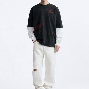 Camisa de doble capa, tela suave, capa interior transpirable, material exterior, costuras duraderas, estilo cómodo para uso casual - Product Image 4