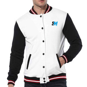 Nouvelle arrivée, veste varsity d'hiver pour homme avec col montant, tissu en coton/laine, doux et respirant, coupe-vent - Product Image 1