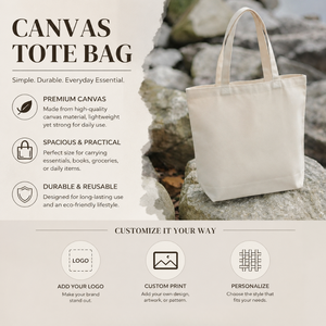 Bolsa de Lona Mediana Personalizada, Resistente, para Playa y Gimnasio, con Asa Larga y Diseño Icónico - Product Image 4