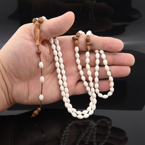 Tasbih islámico de 99 cuentas de hueso y madera de kuka, Misbahan 302168 - Product Image 5