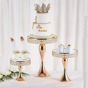 Modern Cake <b>stand</b> best finishing material stainless steel shape round farm house style premium quality cake <b>stand</b> party <b>hall</b> - Product Image 2