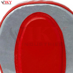 Équipement de protection des mains absorbant les chocs pour l'entraînement de Muay Thai, en cuir de qualité supérieure, avec des pads de frappe incurvés pour la boxe, prix de gros - Product Image 5
