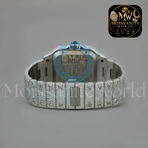 Bust Down Hip Hop Iced Out Diamond <b>Watches</b> Automatic Mechanical VVS Moissanite <b>Watch</b> Past Diamond Tester Wrist <b>Watch</b> <b>For</b> Unisex - Product Image 4